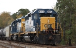 CSX 8013 sits in a siding